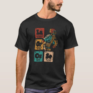 Lacrosse Periodic Table Of Elements Fan Mom Goalie T-Shirt