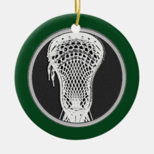 Lacrosse Personalized Collectable Ceramic Ornament