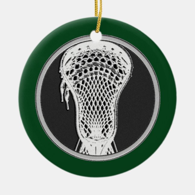Lacrosse Personalized Collectable Ceramic Ornament (Front)