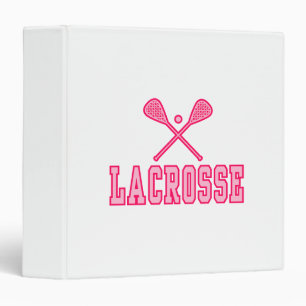 Lacrosse Pink Binder