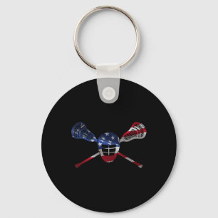 Lacrosse Player And Coach Relax Bro Lax Lover  Keychain