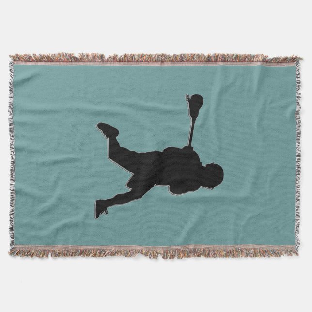 Lacrosse Player Blanket (Front)