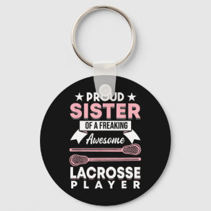 Lacrosse Player Coach Sister 1  Keychain