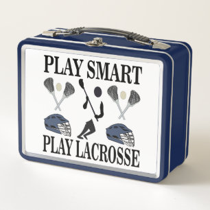 Lacrosse Player Coach Team Sports Metal Lunch Box