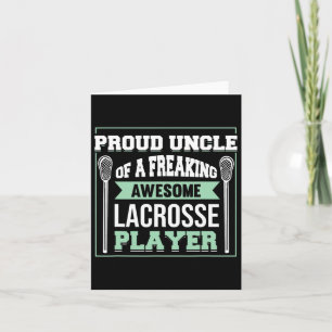 Lacrosse Player Coach Uncle Card