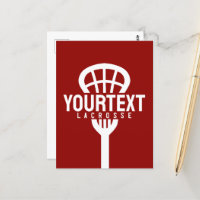 Lacrosse Player CUSTOM TEXT Team Mesh Sport Stick