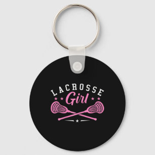 Lacrosse Player Funny Lacrosse Girl Lax Sport Lacr Keychain