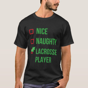 Lacrosse Player Funny Pajama Christmas Gift T-Shirt