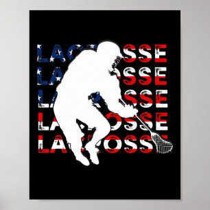 Lacrosse Player Gifts For Men Women Coach Lax Stic Poster