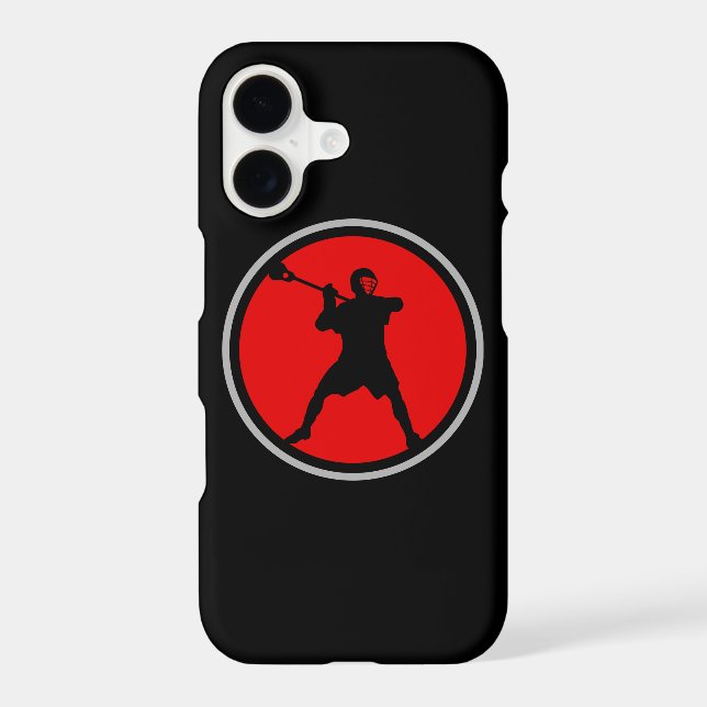 Lacrosse Player iPhone 7 case (Back)