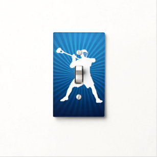 Lacrosse Player light switch cover