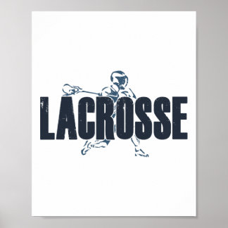 Lacrosse Player Love Lax Athlete Coach Men Teen Bo Poster