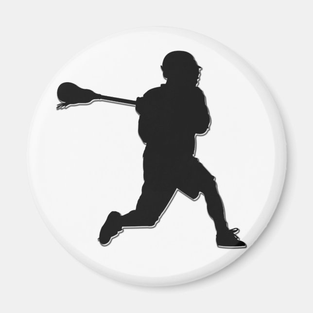 Lacrosse Player Magnet (Front)
