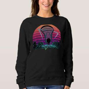 Lacrosse Player Retro Lax Sweatshirt