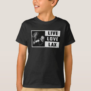 Lacrosse Player Sport Live Love Lax Funny Gift T-Shirt