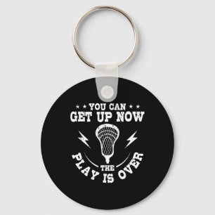 Lacrosse Player Team Sport Lax Goalie Game Laxing  Keychain