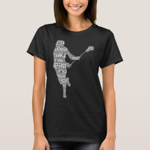 Lacrosse Player Youth Kids Men Boys T-Shirt