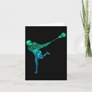 Lacrosse Player Youth Men Kids Boys  Card