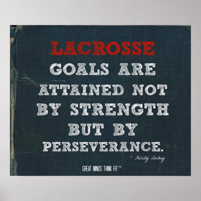 Lacrosse Poster for Perseverance! (Front)