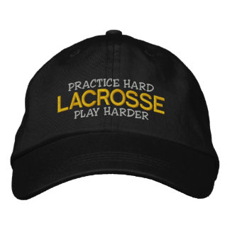 Lacrosse "Practice Hard Play Harder" Embroidered Hat
