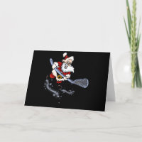 Lacrosse Santa Christmas Cool Lax Sport Ugly X-Mas
