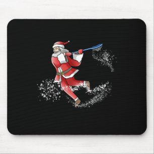 Lacrosse Santa Christmas Cool Lax Sport Ugly X-mas Mouse Pad