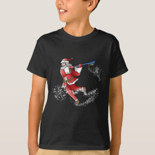 Lacrosse Santa Christmas Cool Lax Sport Ugly X-mas T-Shirt