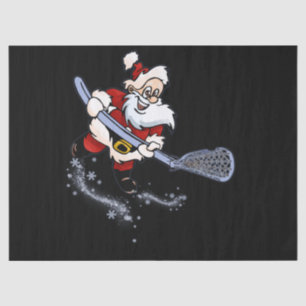 Lacrosse Santa Christmas Cool Lax Sport Ugly X-Mas Tissue Paper