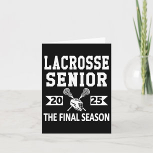 Lacrosse Senior 2025 High School Senior Night Grad Card