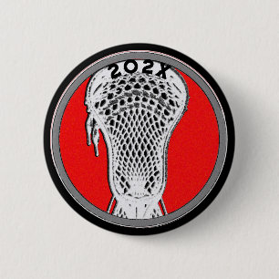 Lacrosse Senior Night 2 Inch Round Button