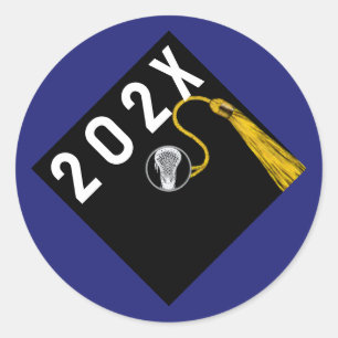 Lacrosse Senior Night Classic Round Sticker