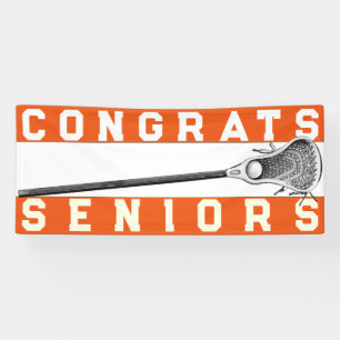 Lacrosse Senior Night Orange Banner