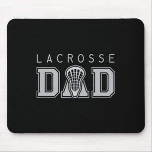 Lacrosse Shirt For Dad Lax Stick Head Father's Day Mouse Pad