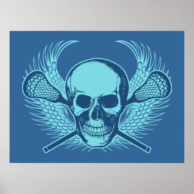 Lacrosse Skull poster (Front)