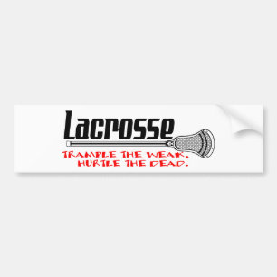 Lacrosse Smack Weak Bumper Sticker