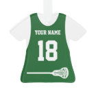 Lacrosse Sport Jersey vert avec numéro