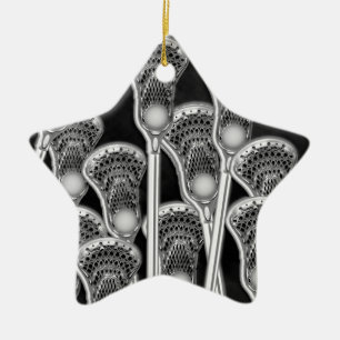 Lacrosse Sports Award Ceramic Ornament
