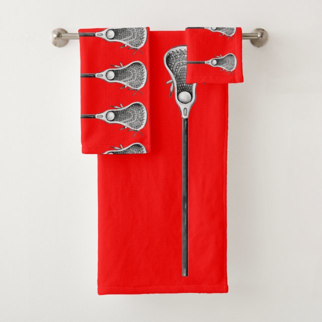 Lacrosse Sports Bath Towel Set (Insitu)