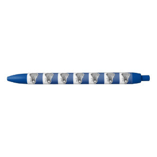 Lacrosse Sports Black Ink Pen