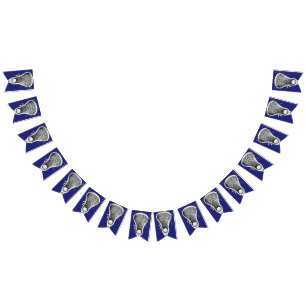 Lacrosse Sports Blue Bunting drapeaux