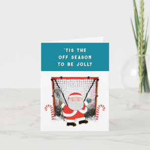 Lacrosse Sports Christmas Holiday Card
