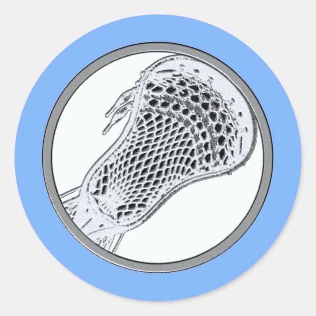 Lacrosse Sports Classic Round Sticker (Front)