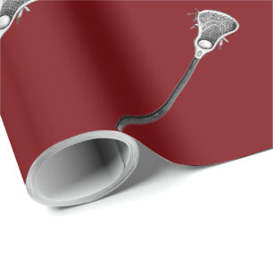 Lacrosse Sports Gift Wrapping Paper