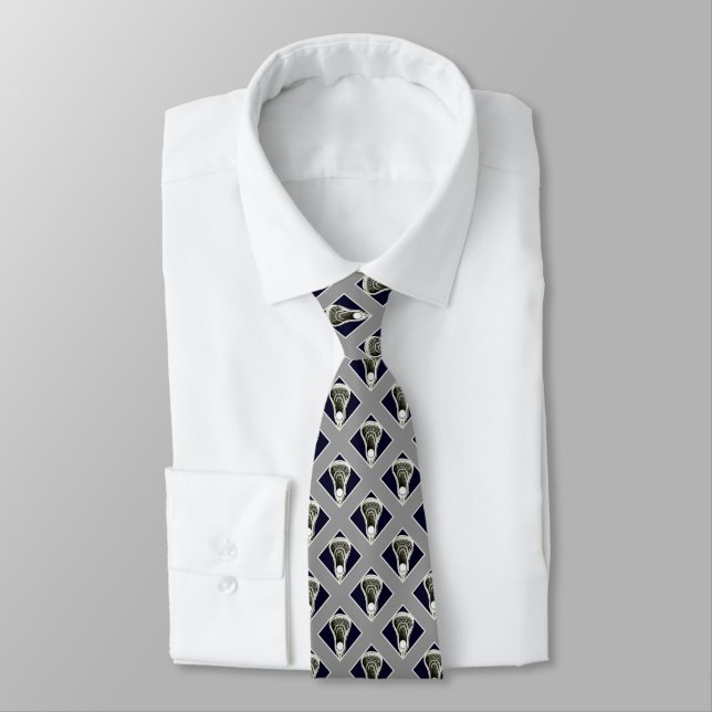 Lacrosse Sports Neck Tie (Tied)