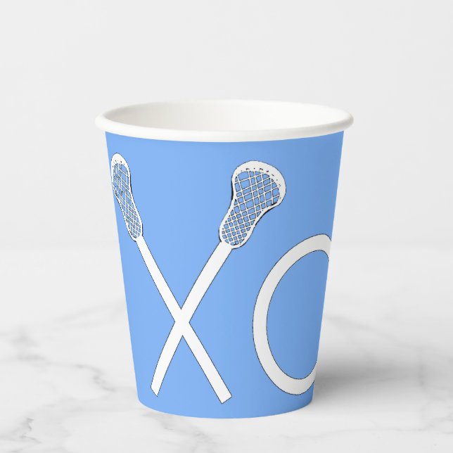 Lacrosse Sports Paper Cups (Front)