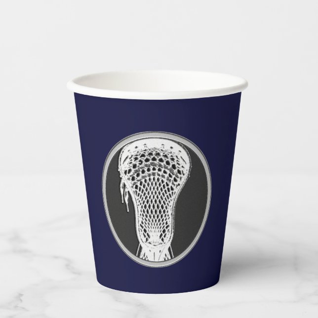 Lacrosse Sports Paper Cups (Front)