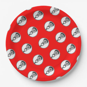 Lacrosse Sports Party Paper Plates