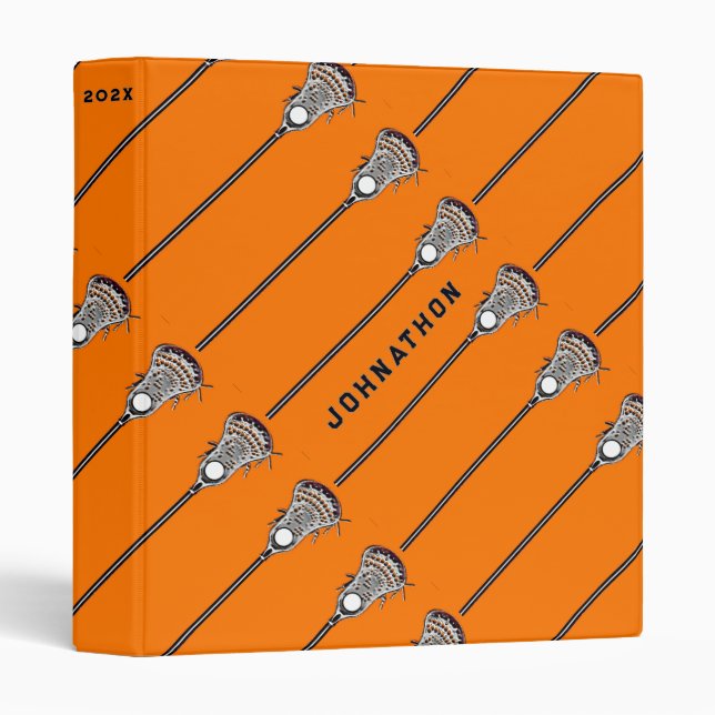 Lacrosse Sports Photo Album Binder (Front/Spine)