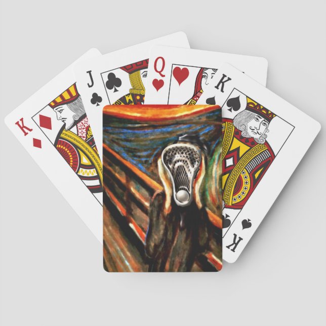 Lacrosse Sports Playing Cards (Back)