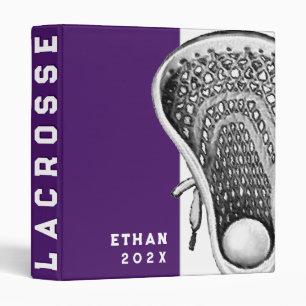 Lacrosse Sports Purple 3 Cercles Classeur